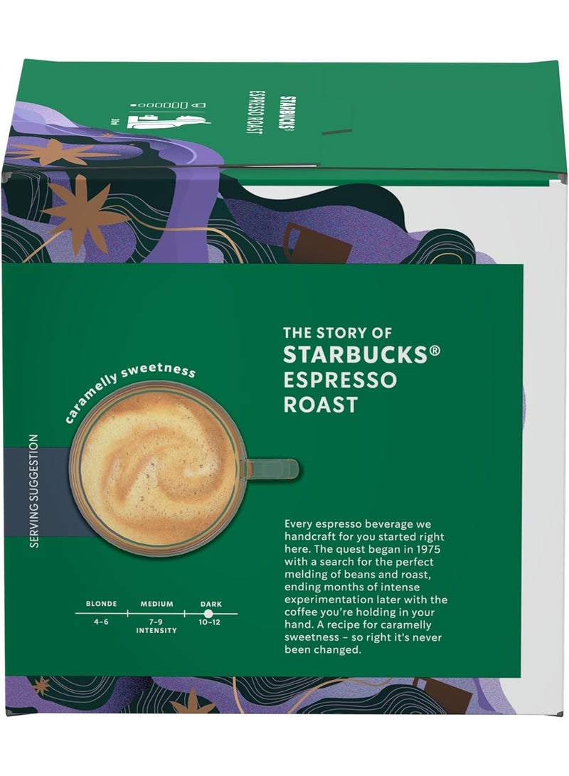 ستاربكس كبسولات ستاربكس دولتشي غوستو – إسبريسو روست (تحميص داكن) – 12 كبسولة. - Image 3